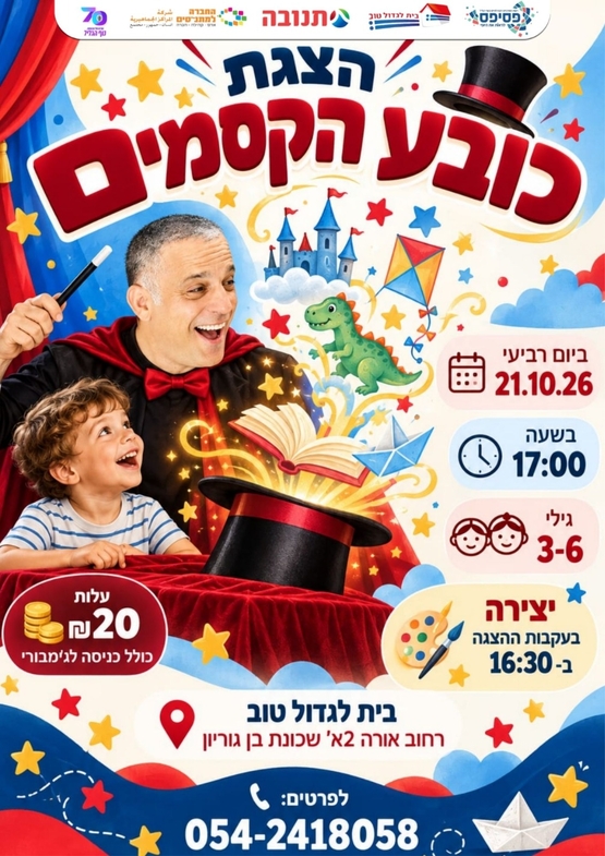 תמונת מופע: הצגה "כובע הקסמים"